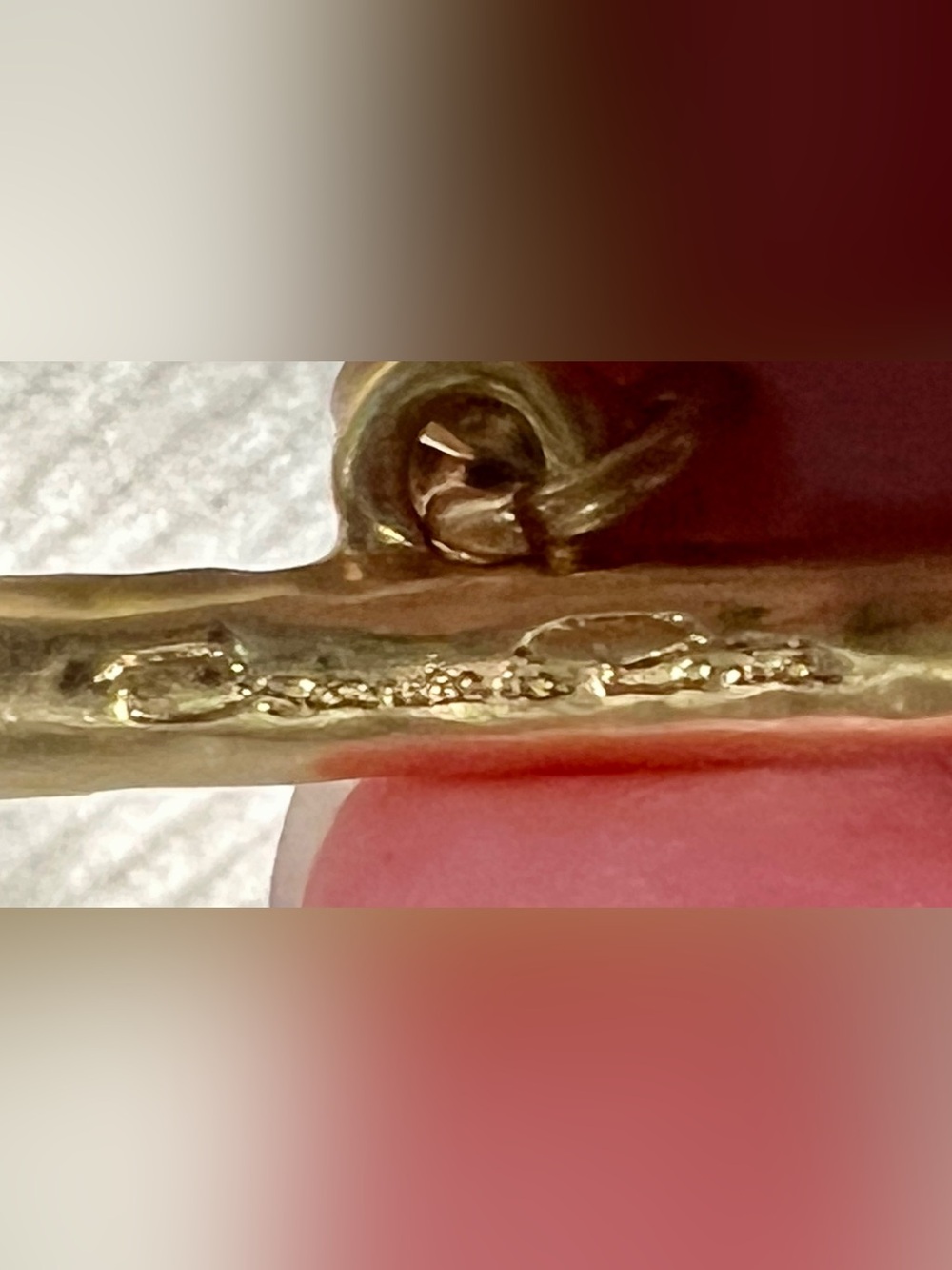 Oscar de la Renta Vintage Green Cryst Zircon Bracelet Genuine Gold Plated - Picture 5 of 10